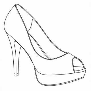 Peep Toe Platform Heels