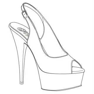 Platform Peep Toe and Sling Back Heels
