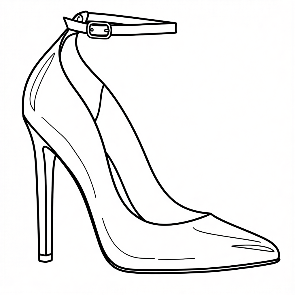 Strappy pumps without platform