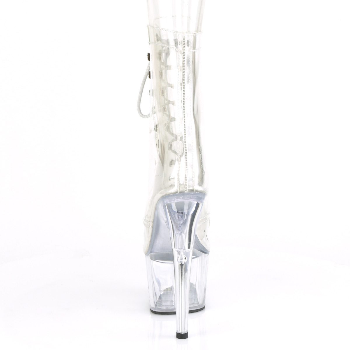Pleaser Adore-1020C C/M - Clear High-Platform Ankle Boots