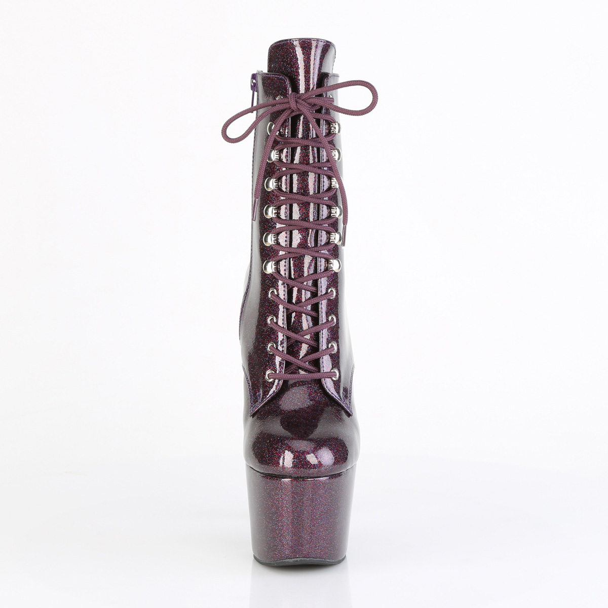 Pleaser Adore-1020GP EPG/M - Shiny Violet High-Platform Ankle Boots