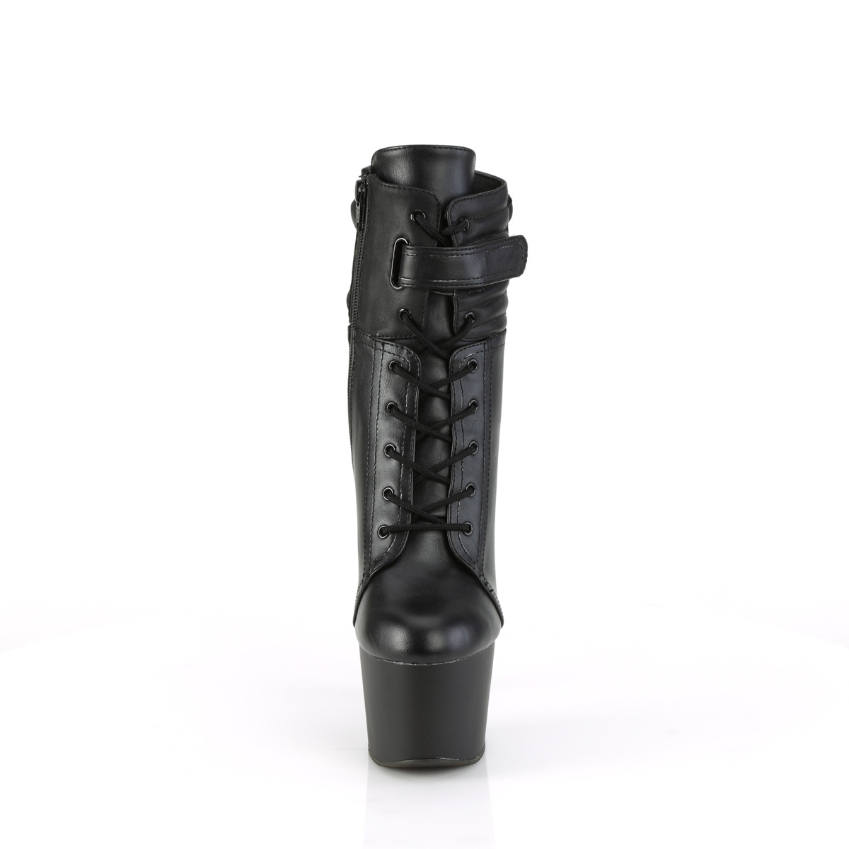 Pleaser Adore-1020POUCH BPU/M - Black High-Platform Ankle Boots