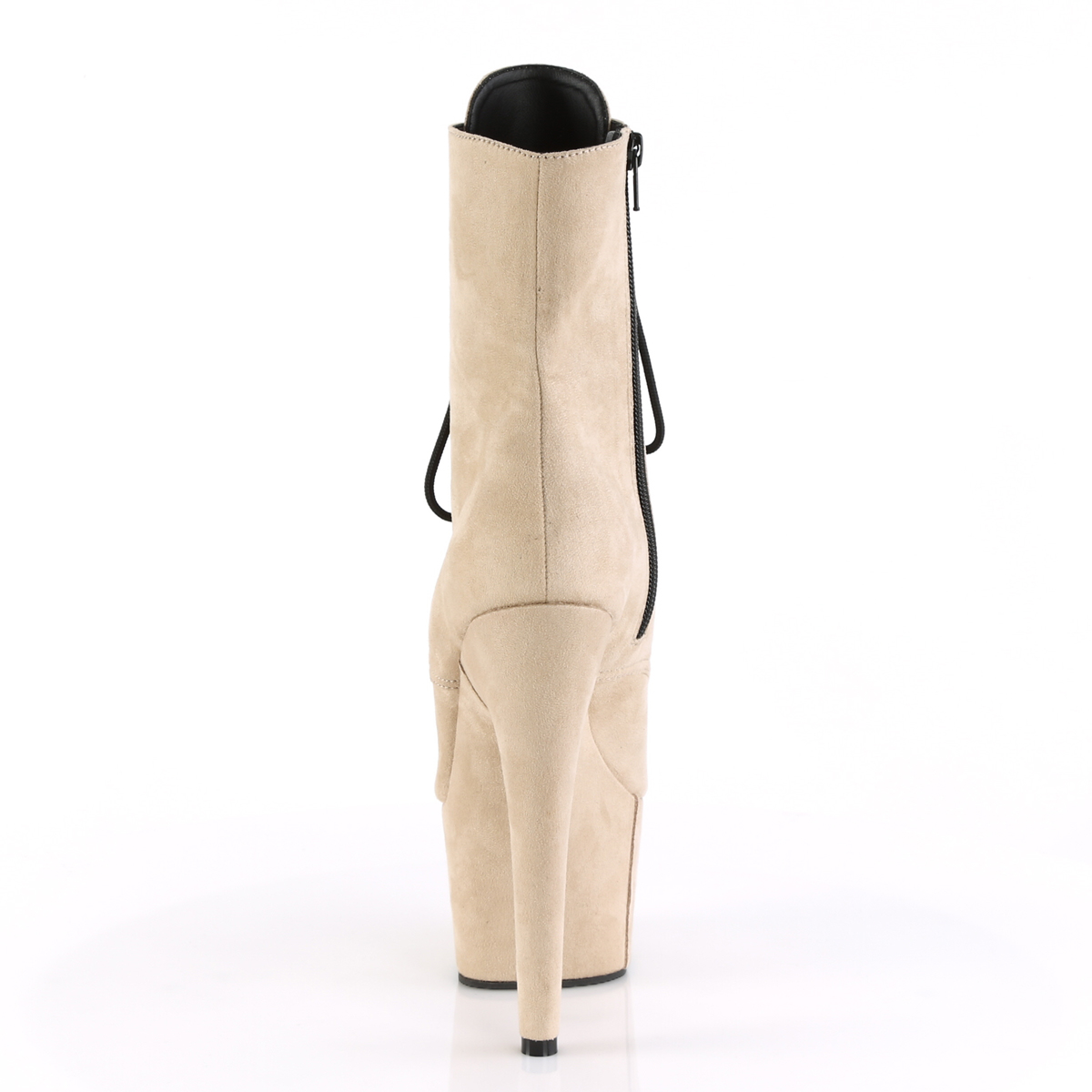 Pleaser Adore-1021FS BEFS/M - Beige High-Platform Ankle Boots
