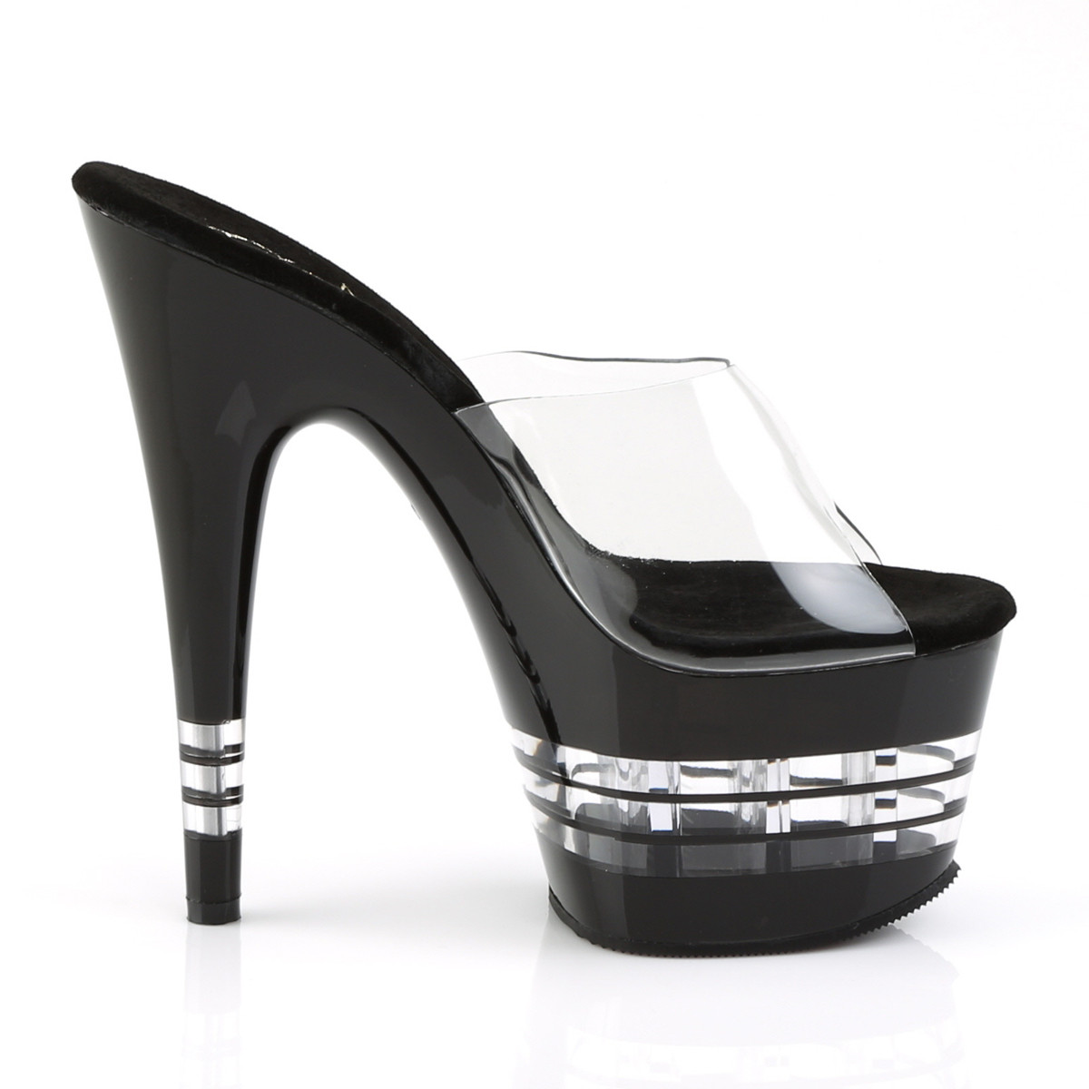Pleaser Adore-701LN C/B - Clear High-Platform Sandals