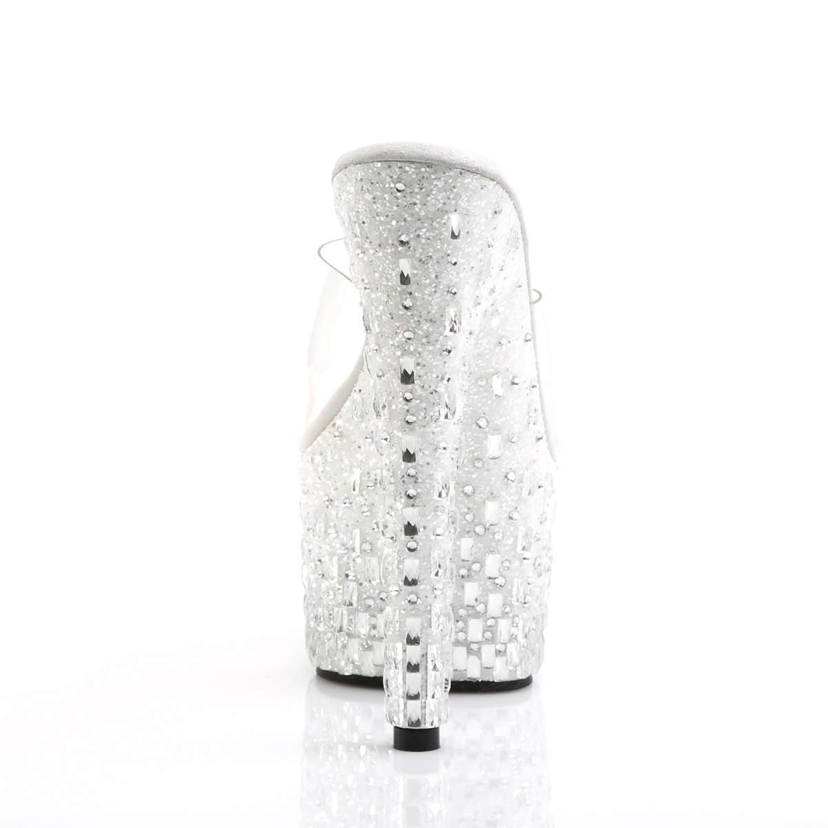 Pleaser Adore-701MR-5 C/W-S - Clear High-Platform Sandals