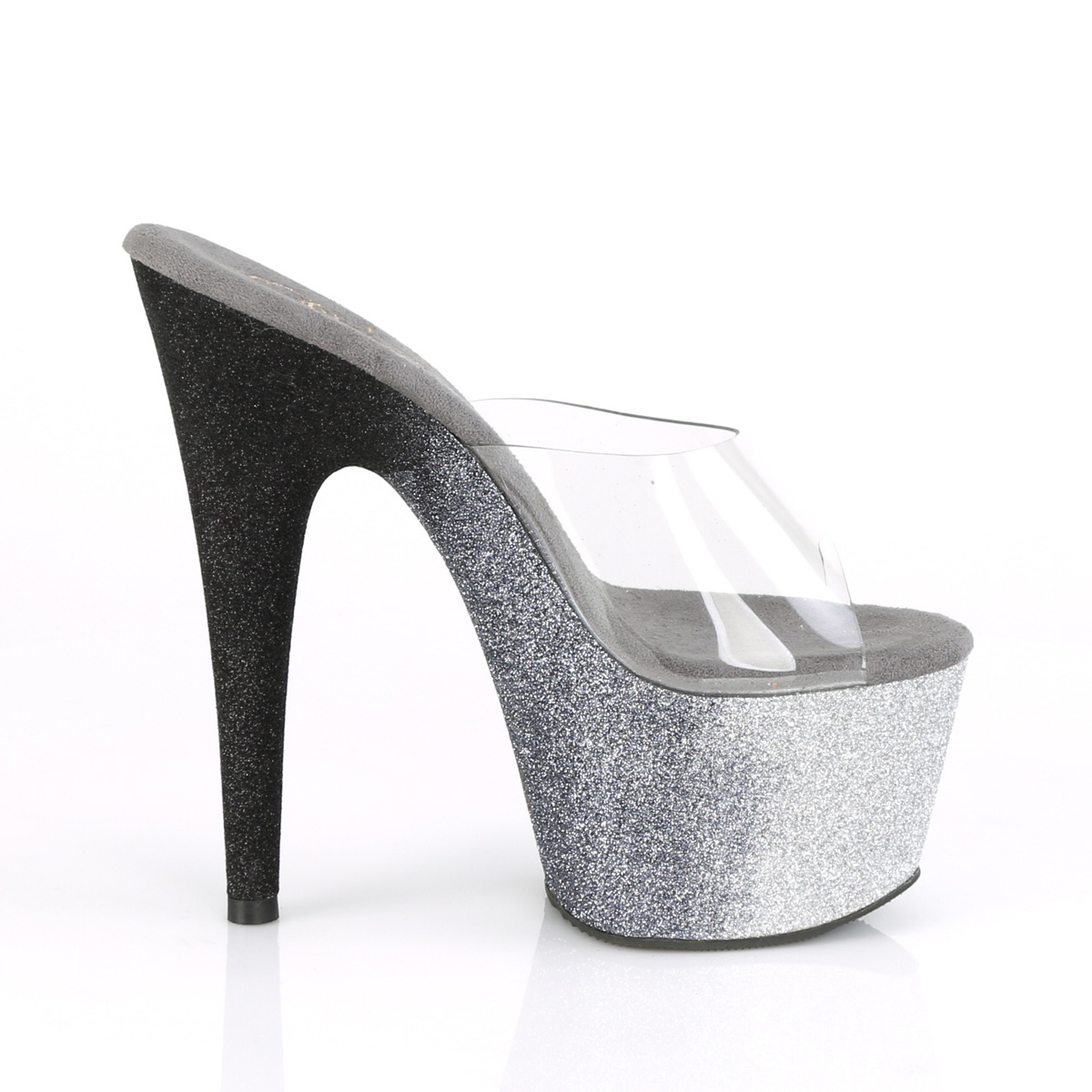 Pleaser Adore-701OMBRE C/S-B - Clear High-Platform Sandals