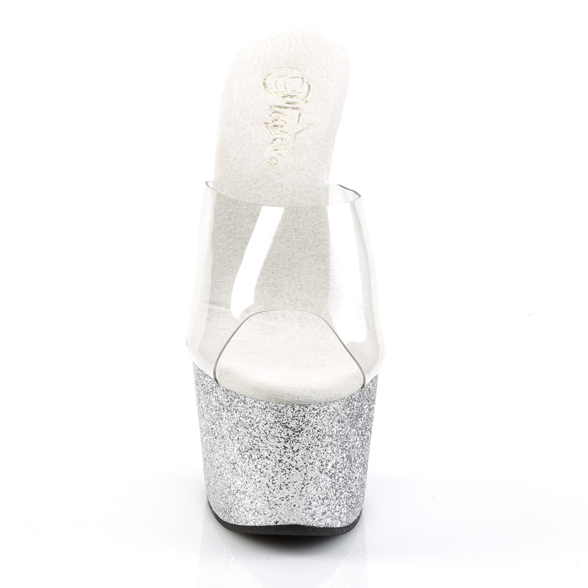 Pleaser Adore-701SDG C/SG - Clear High-Platform Sandals