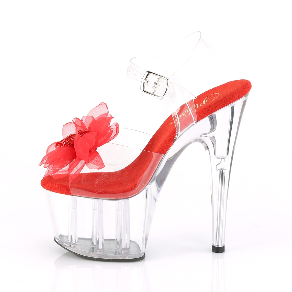 Pleaser Adore-708BFL C-R/C - Clear High-Platform Sandals