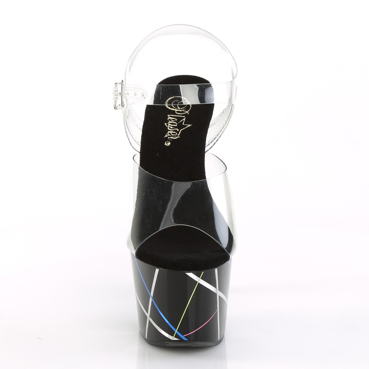 Pleaser Adore-708BMC C/B - Clear High-Platform Sandals