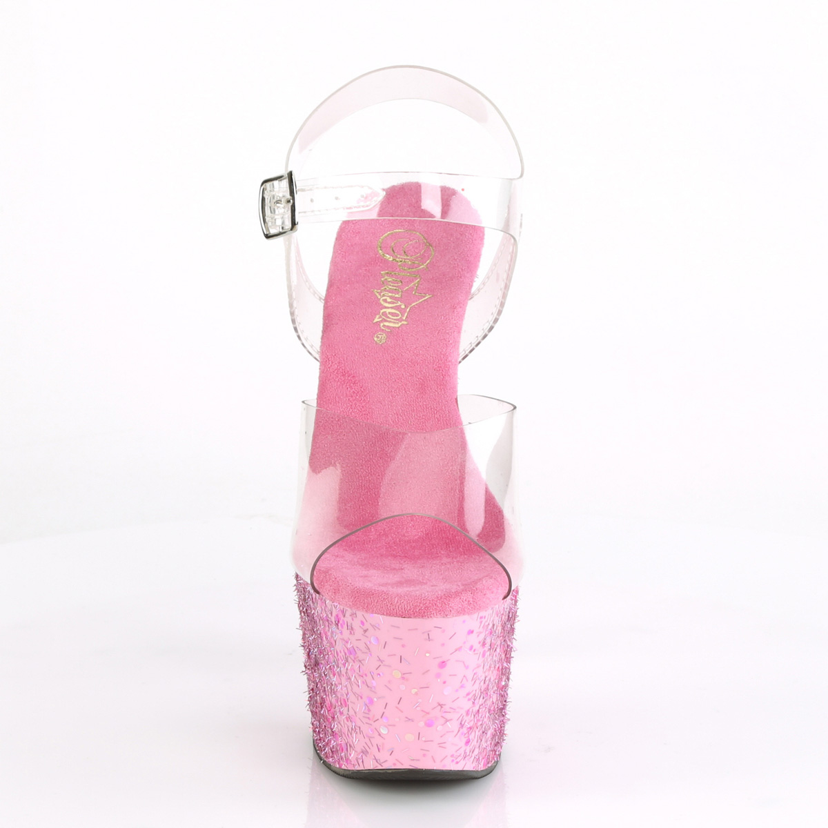 Pleaser Adore-708CF C/PN - Clear High-Platform Sandals