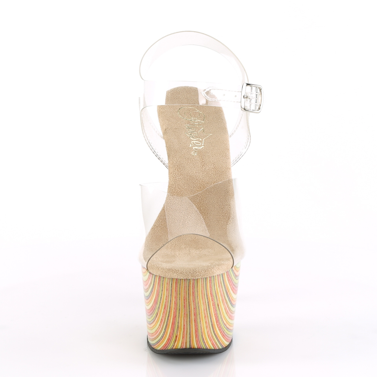 Pleaser Adore-708JB C/CRMC - Clear High-Platform Sandals