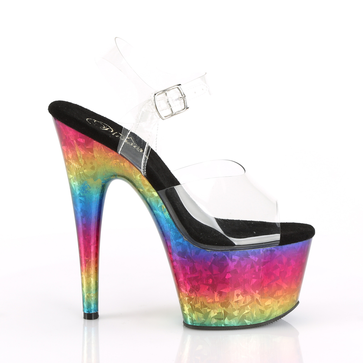 Pleaser Adore-708MRB C/MRBOW - Clear High-Platform Sandals