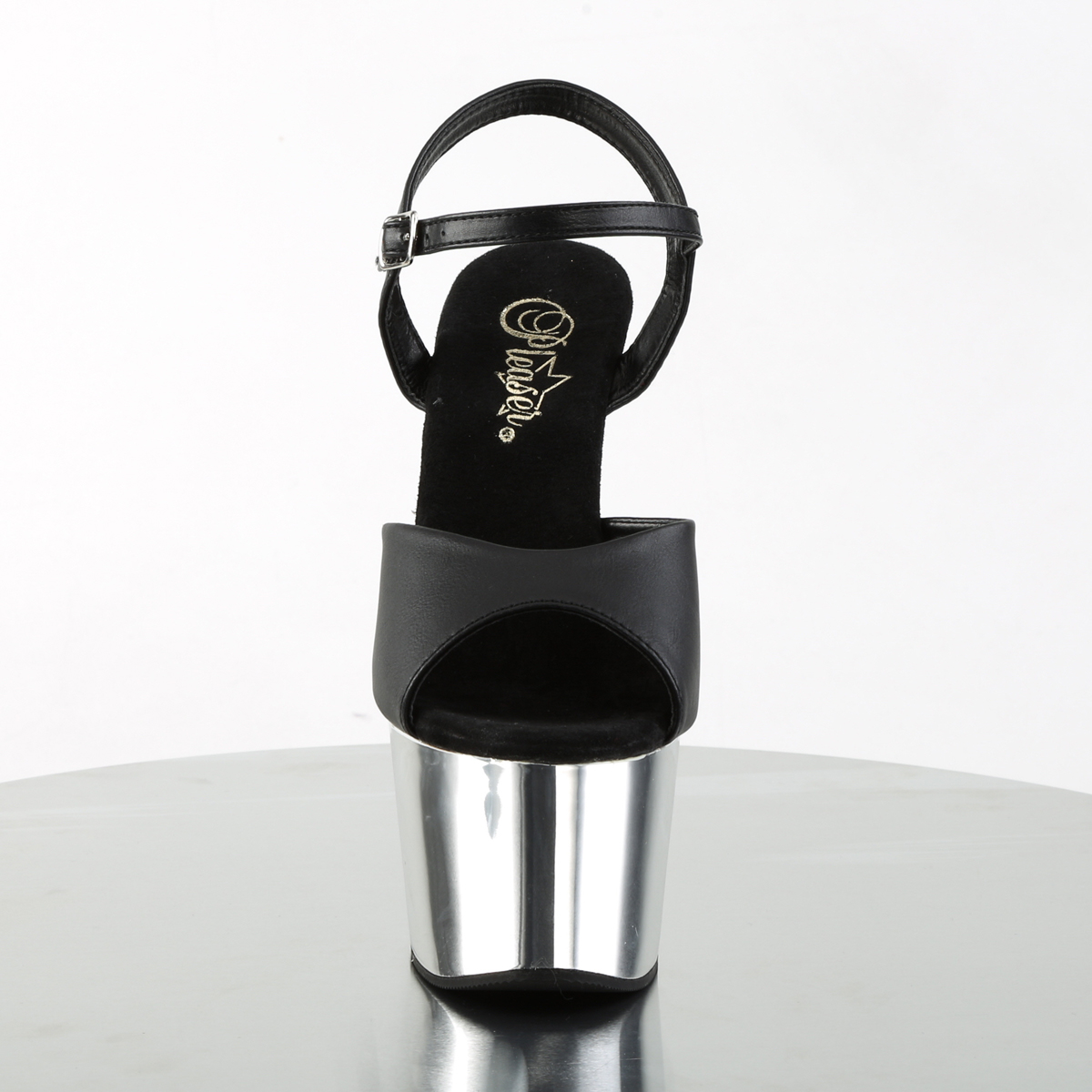 Pleaser Adore-709 BPU/SCH - Black High-Platform Sandals