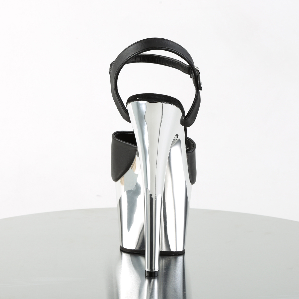 Pleaser Adore-709 BPU/SCH - Black High-Platform Sandals