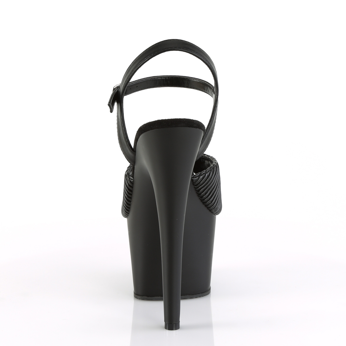 Pleaser Adore-709 BQTPU/M - Black High-Platform Sandals