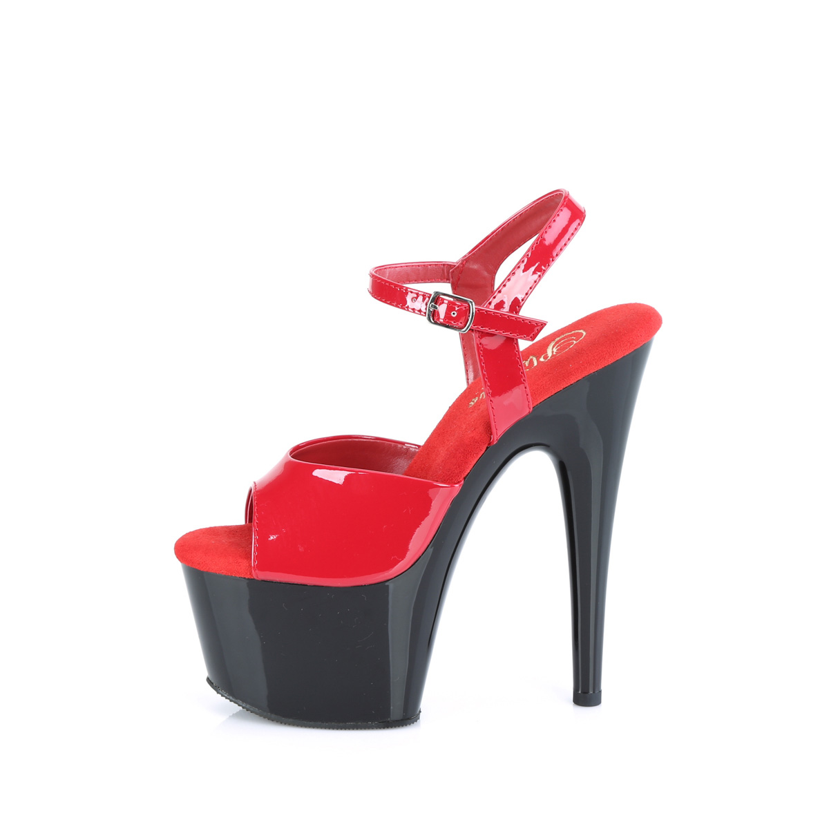 Pleaser Adore-709 R/B - Shiny Red High-Platform Sandals