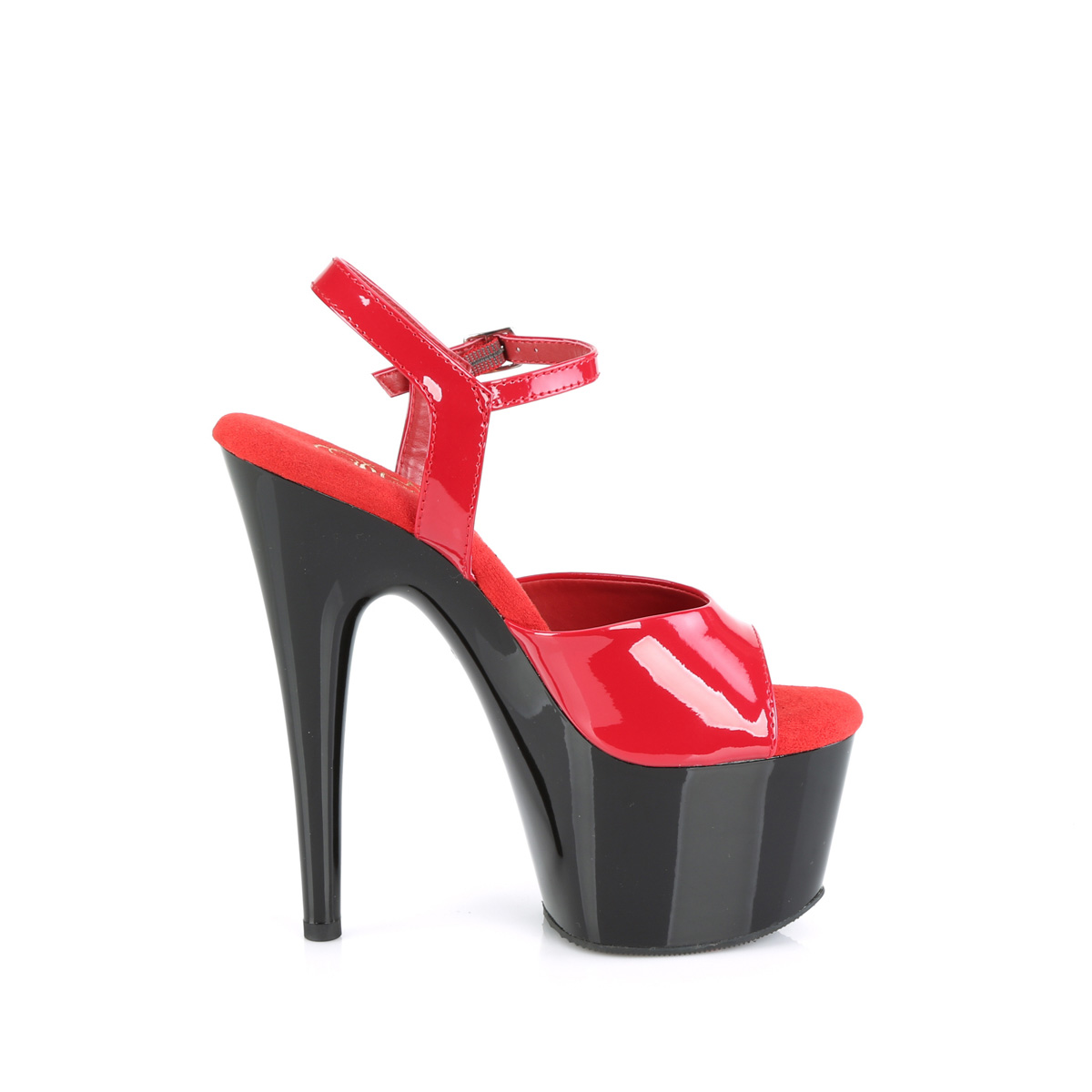 Pleaser Adore-709 R/B - Shiny Red High-Platform Sandals