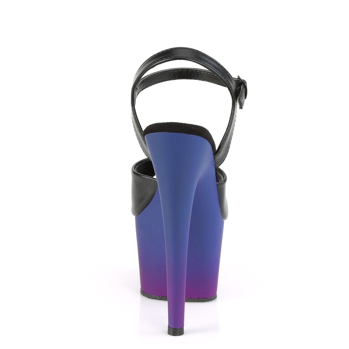 Pleaser Adore-709BP BPU/BLU-PP - Black High-Platform Sandals