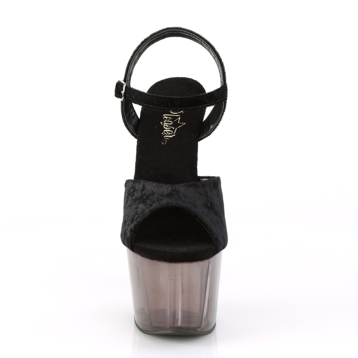 Pleaser Adore-709MCT BVEL/DT - Black High-Platform Sandals