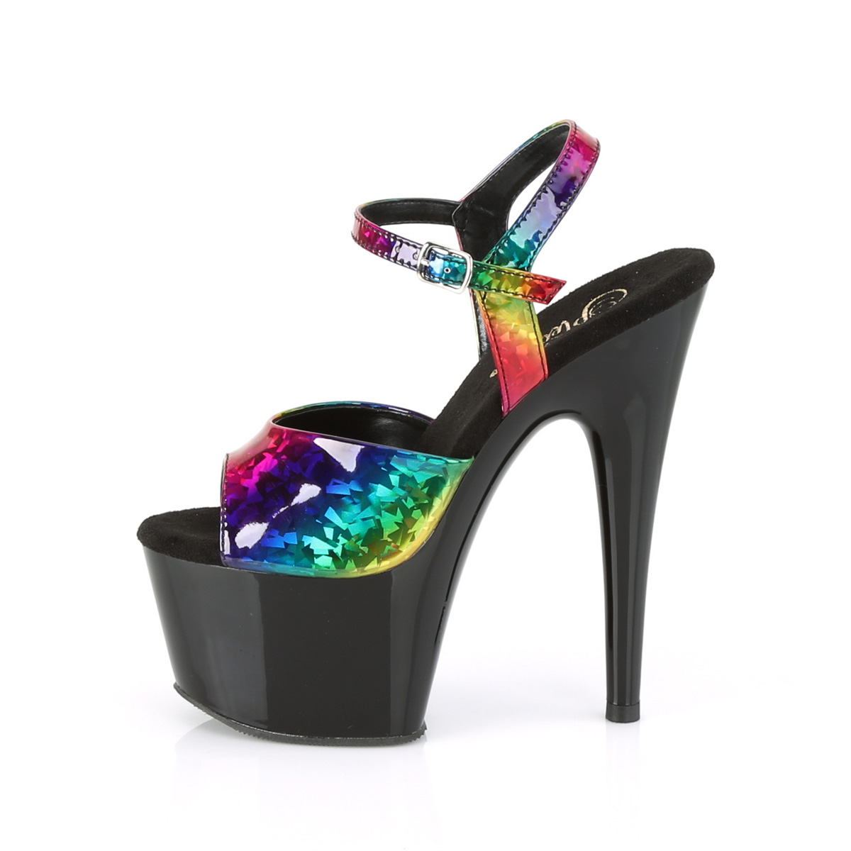 Pleaser Adore-709RB RBOWHG/B - Multicolour High-Platform Sandals