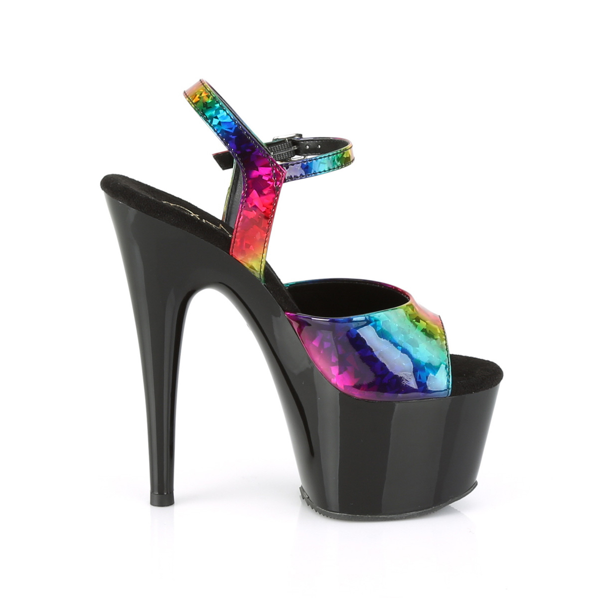 Pleaser Adore-709RB RBOWHG/B - Multicolour High-Platform Sandals