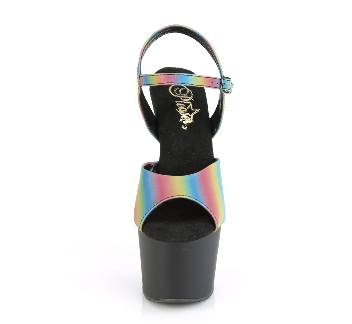 Pleaser Adore-709REFL-02 RBOW/B - Multicolour High-Platform Sandals