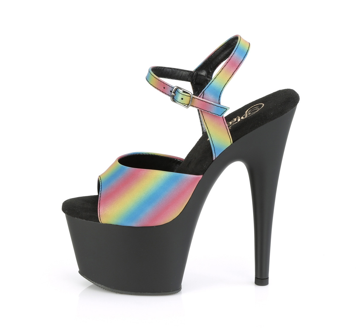 Pleaser Adore-709REFL-02 RBOW/B - Multicolour High-Platform Sandals