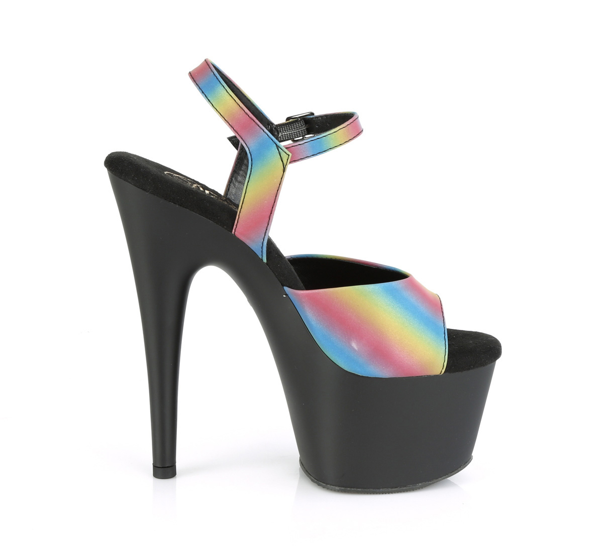 Pleaser Adore-709REFL-02 RBOW/B - Multicolour High-Platform Sandals