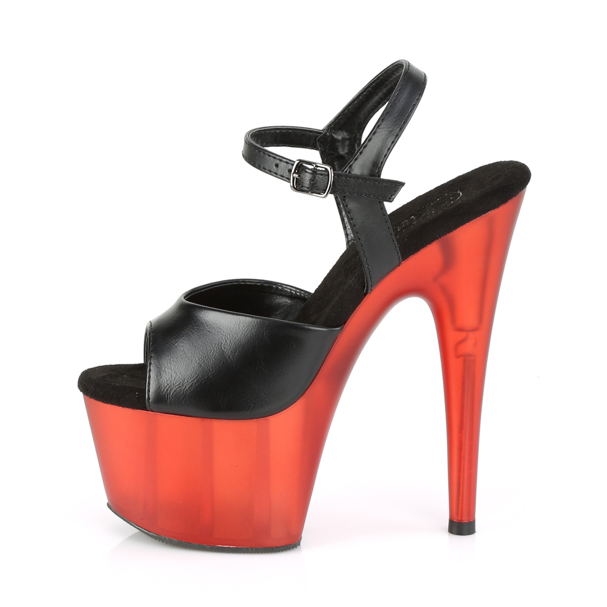 Pleaser Adore-709T BPU/R - Black High-Platform Sandals