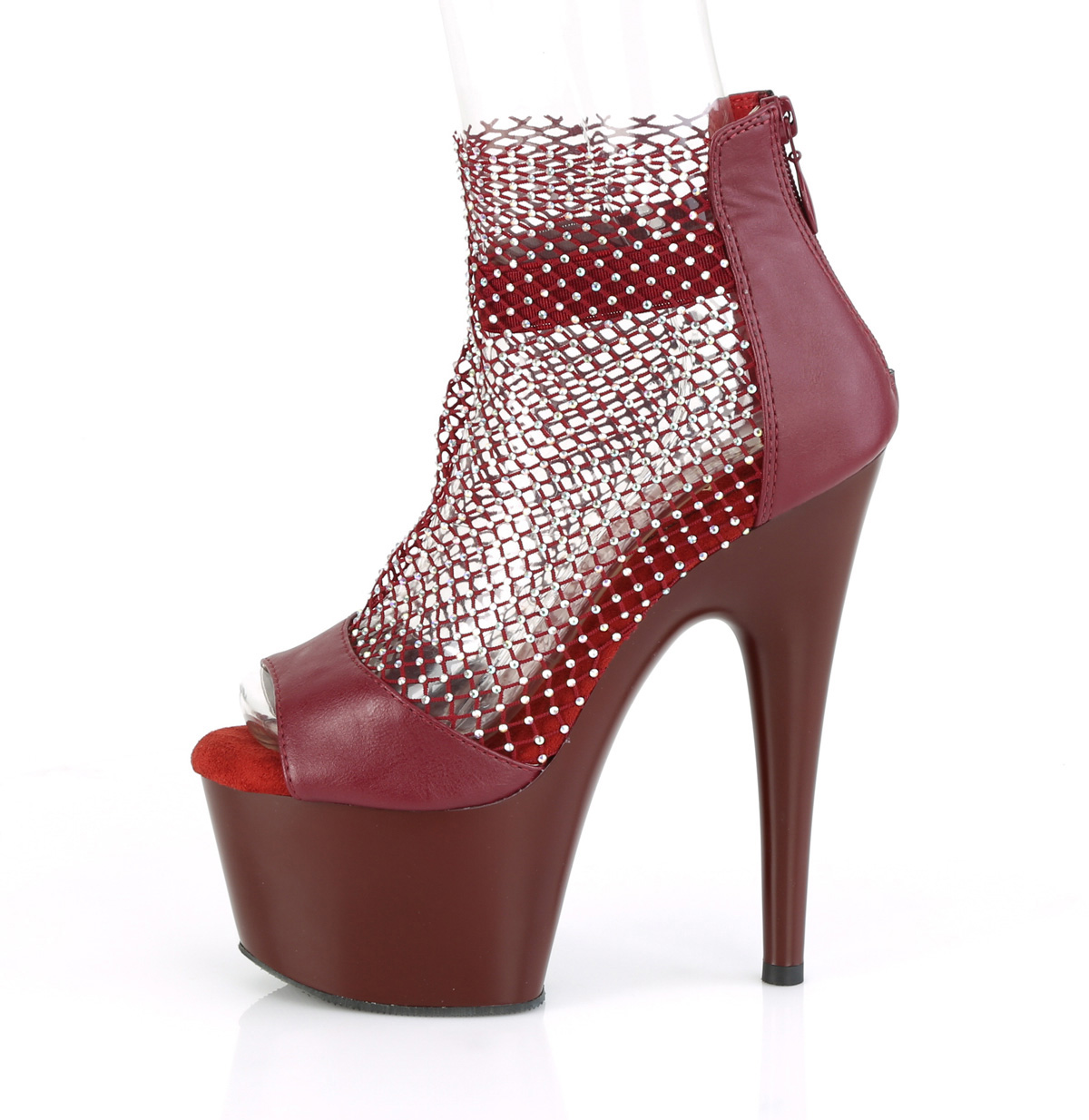 Pleaser Adore-765RM BYFS-MS/M - Violet High-Platform Ankle Strap Heels