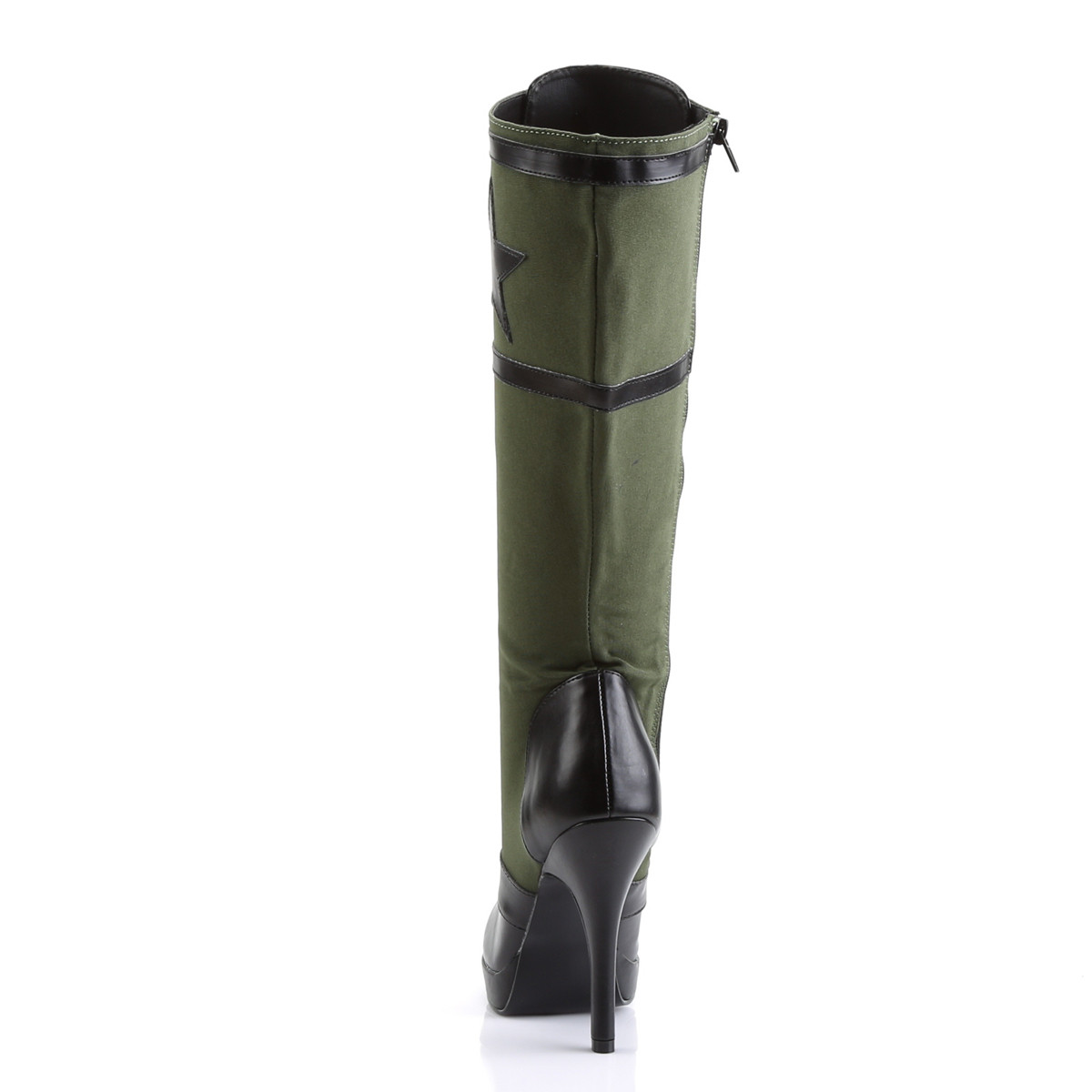 Funtasma Arena-2022 BPU-AYGNCA - Black High-Heel Knee High Single Sole Boots
