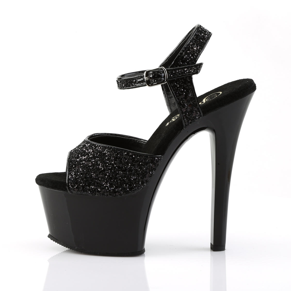 Pleaser Aspire-609G B/M - Black Platform High-Heel Sandals