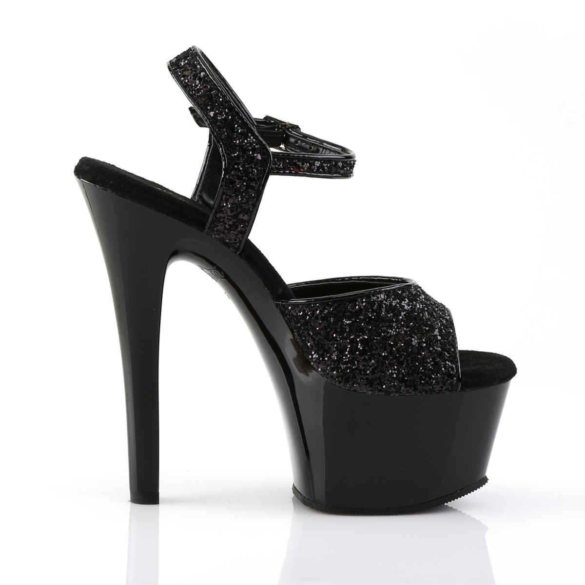 Pleaser Aspire-609G B/M - Black Platform High-Heel Sandals