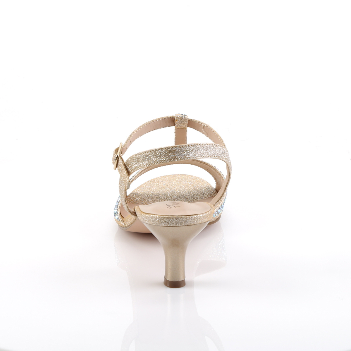 Fabulicious Audrey-05 NUFA - Beige Heeled Single Sole Sandals