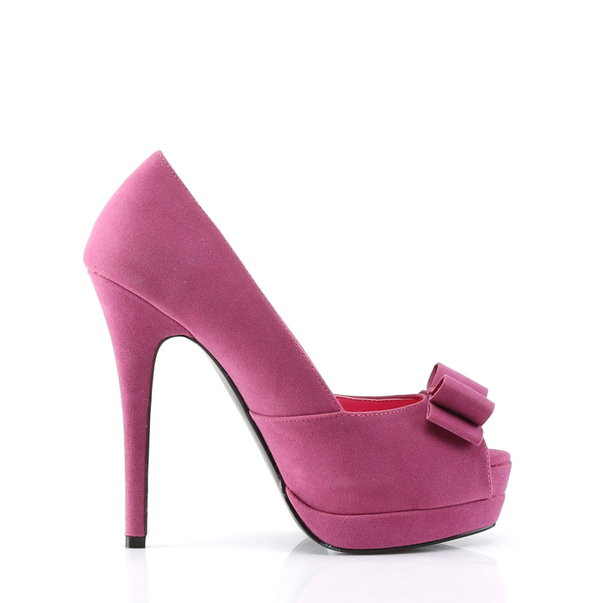 Pin Up Couture Bella-10 FSSUEPU - Violet Platform High-Heel Peep Toe Heels