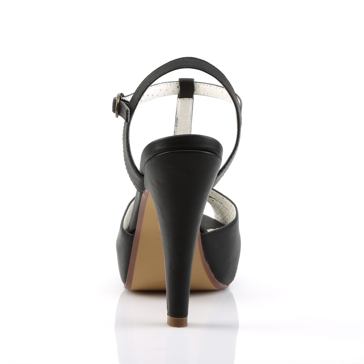Pin Up Couture Bettie-23 BPU - Black Heeled Sandals