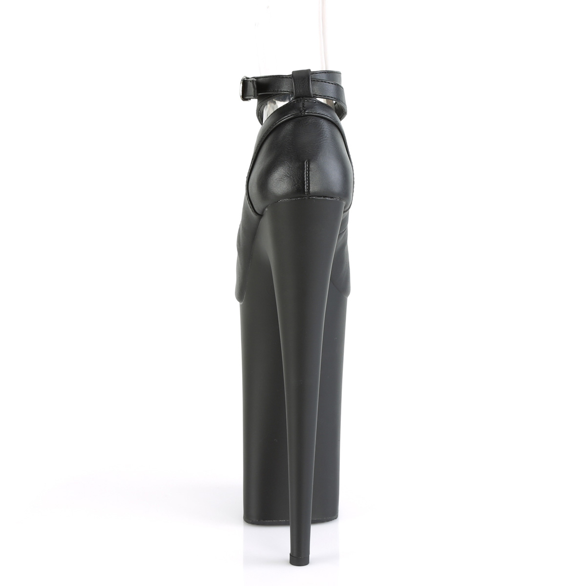 Pleaser Beyond-087 BPU/M - Black High-Platform Pumps With Straps