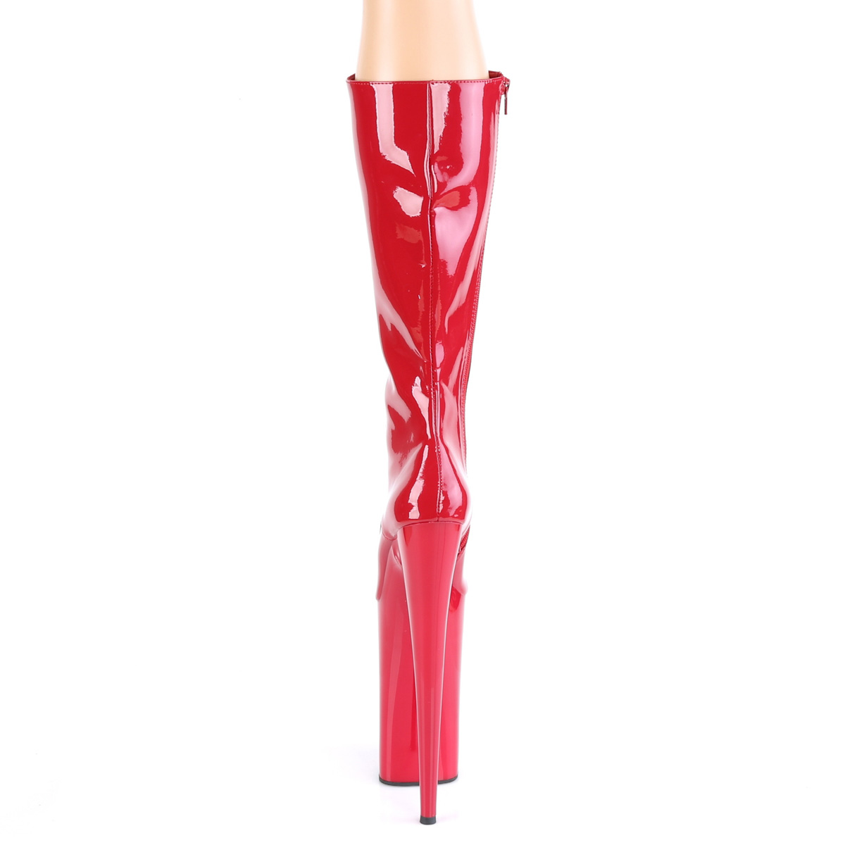 Pleaser Beyond-2020 R/M - Shiny Red High-Platform Knee High Boots