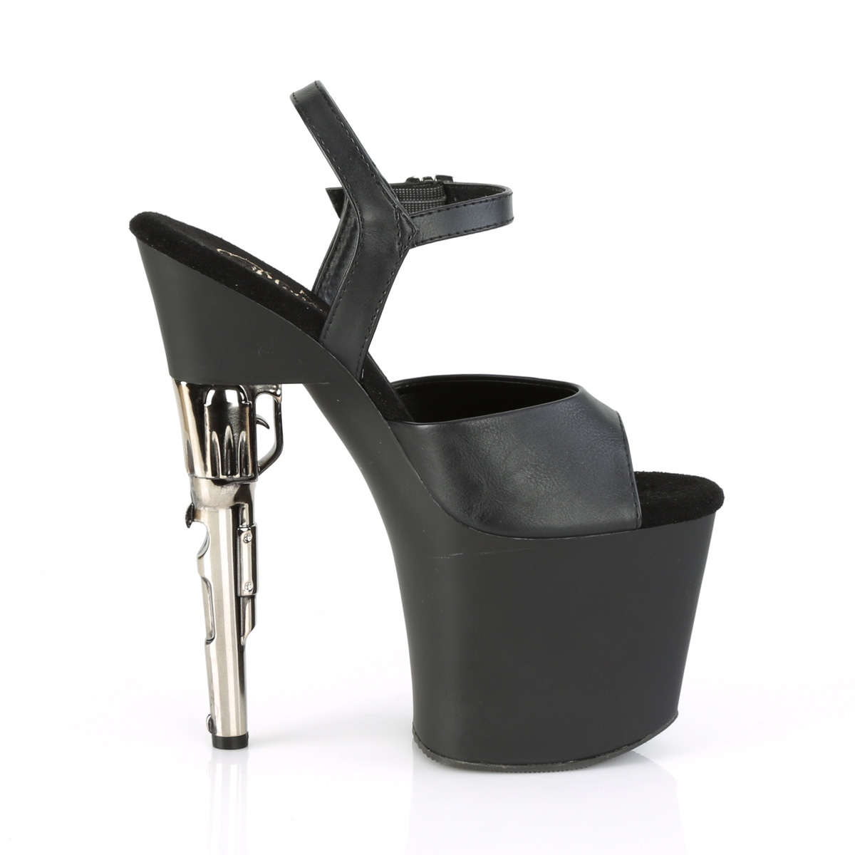 Pleaser Bondgirl-709 BPU/M - Black High-Platform Sandals