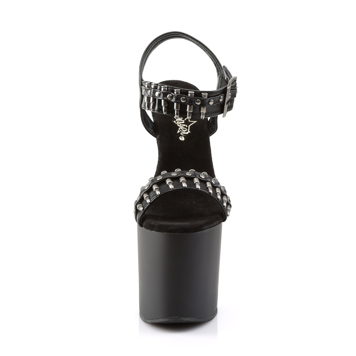 Pleaser Bondgirl-712 BPU/B - Black High-Platform Sandals