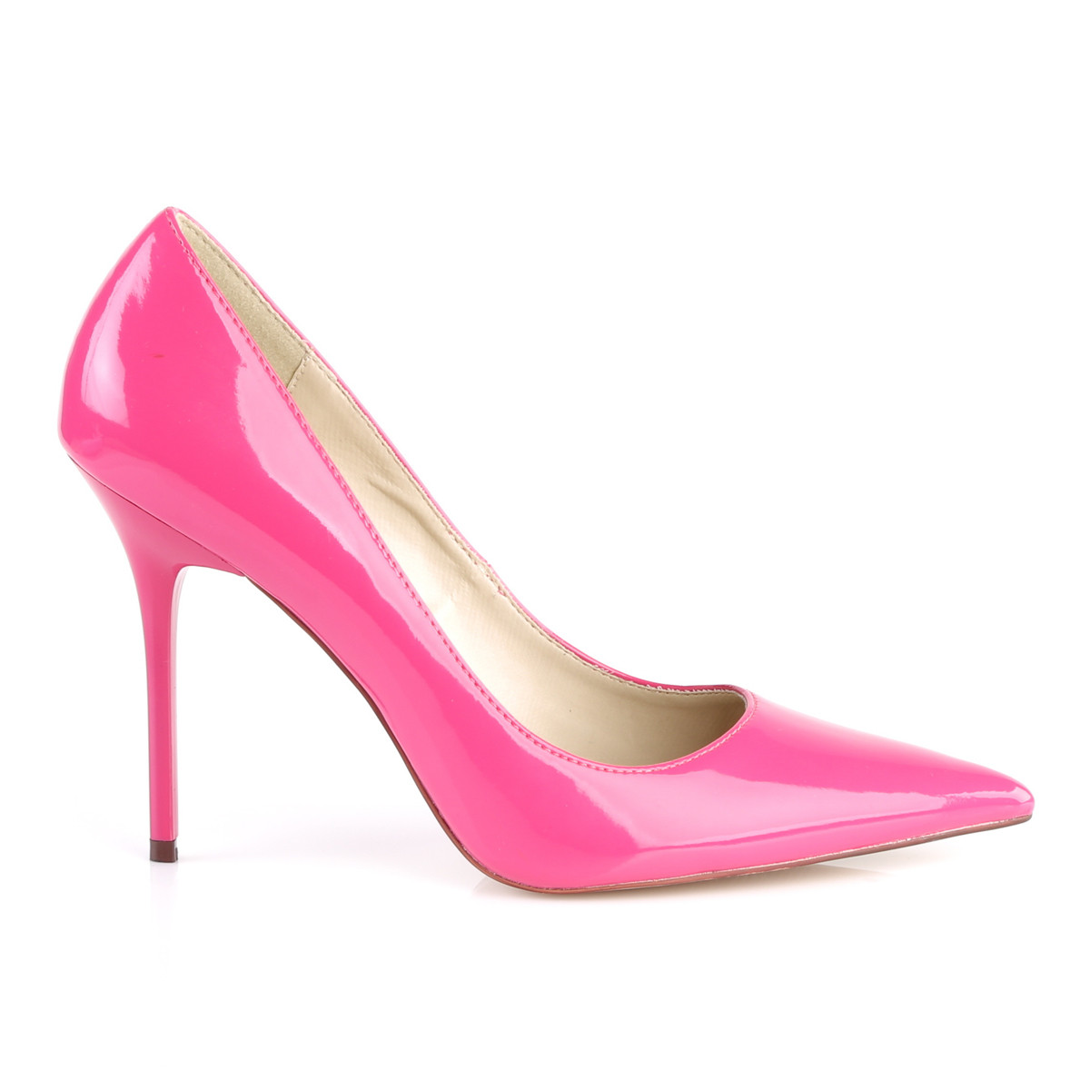 Pleaser Classique-20 HP - Shiny Pink High-Heel Stilettos