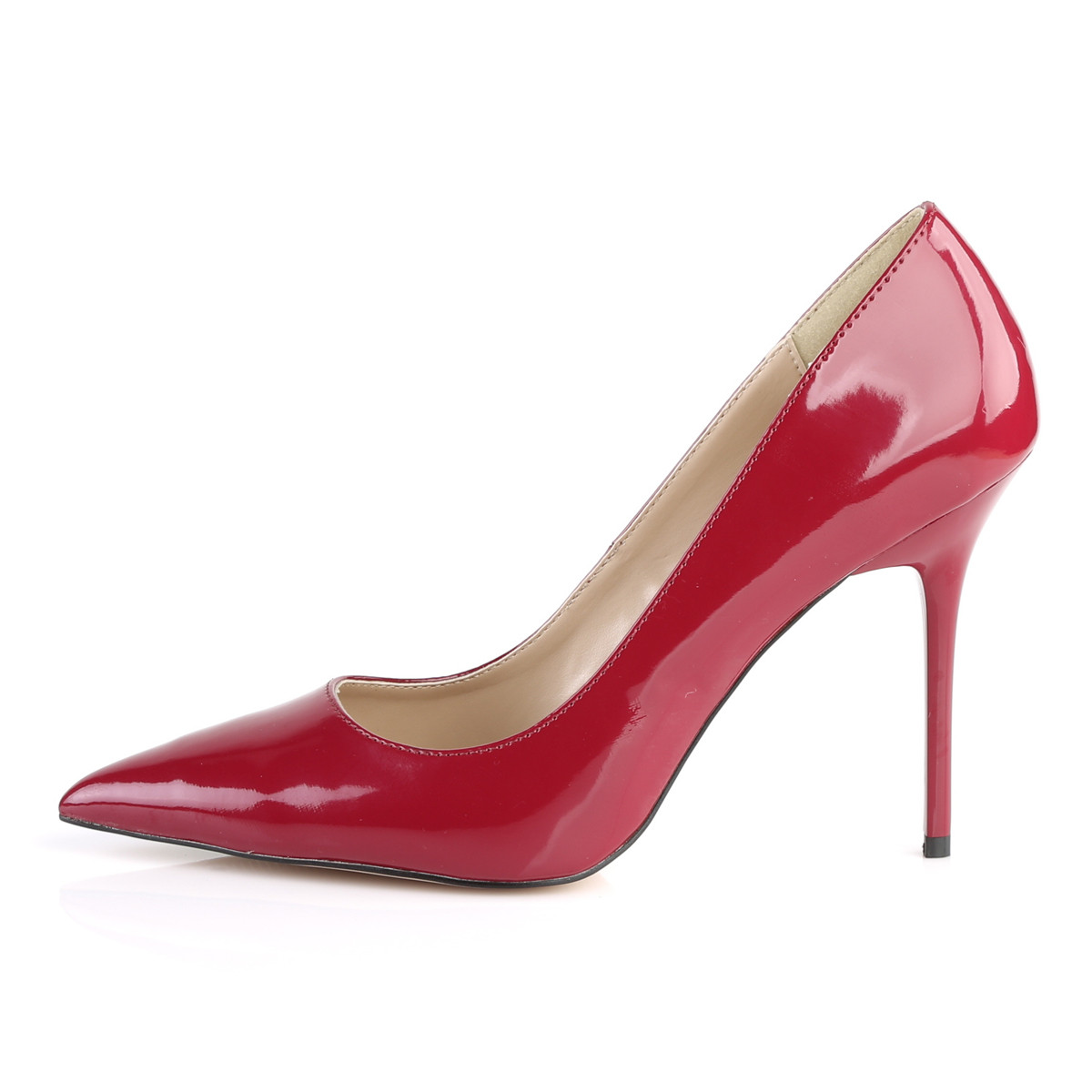 Pleaser Classique-20 RA - Shiny Red High-Heel Stilettos