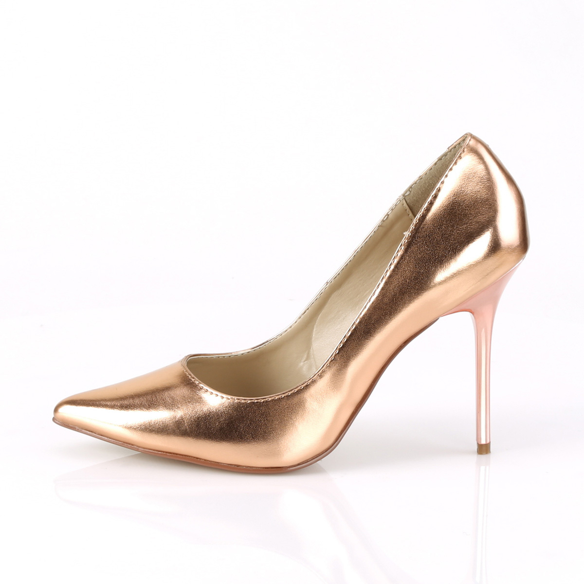 Pleaser Classique-20 ROGLDMPU - Gold High-Heel Stilettos