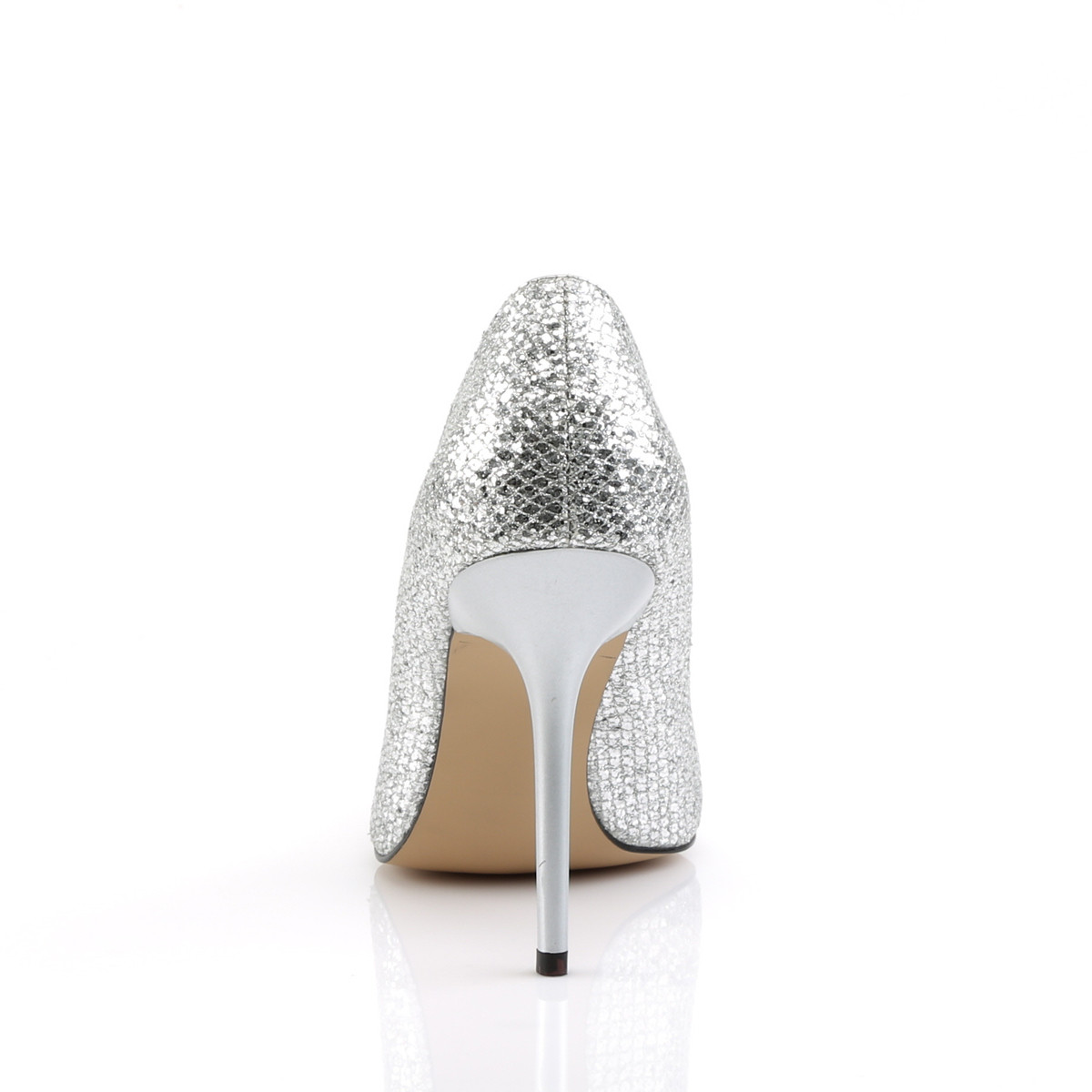 Pleaser Classique-20 SGLF - Silver High-Heel Stilettos
