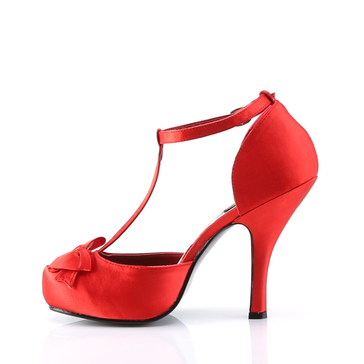 Pin Up Couture Cutiepie-12 RSA - Red Pumps With Straps