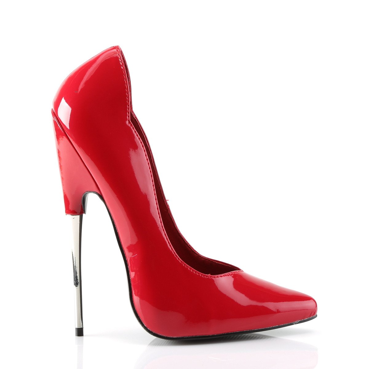 Devious Scream-01 R - Shiny Red High-Heel Stilettos