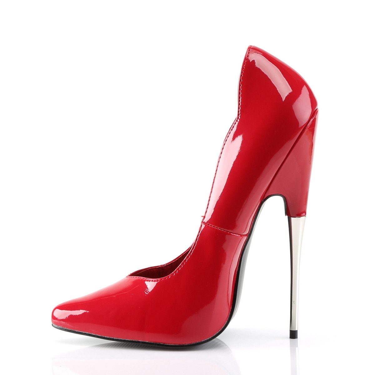 Devious Scream-01 R - Shiny Red High-Heel Stilettos