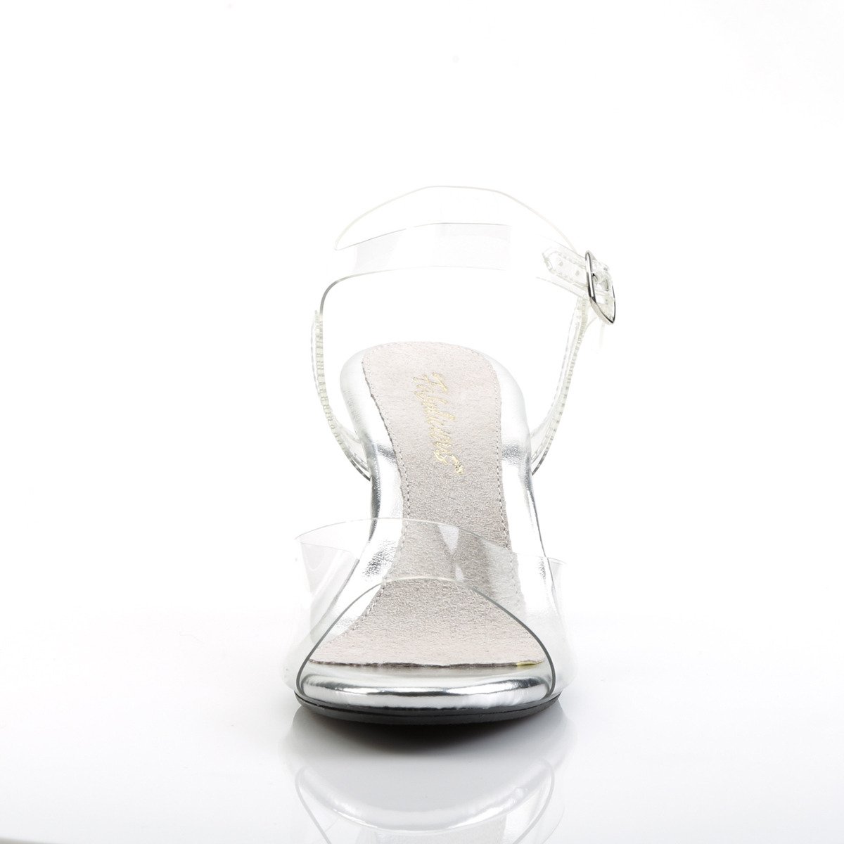 Fabulicious Belle-308 C/M - Clear Heeled Single Sole Sandals