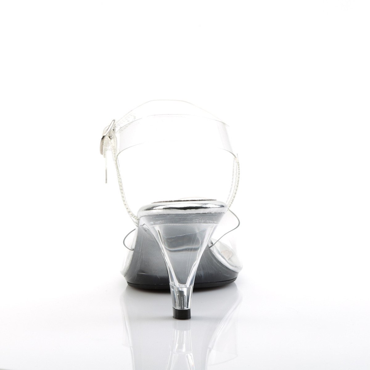 Fabulicious Belle-308 C/M - Clear Heeled Single Sole Sandals