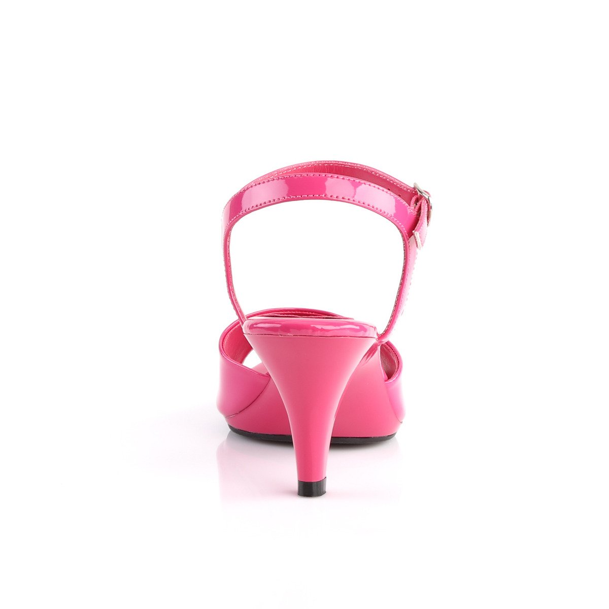 Fabulicious Belle-309 HP/M - Shiny Pink Heeled Single Sole Sandals